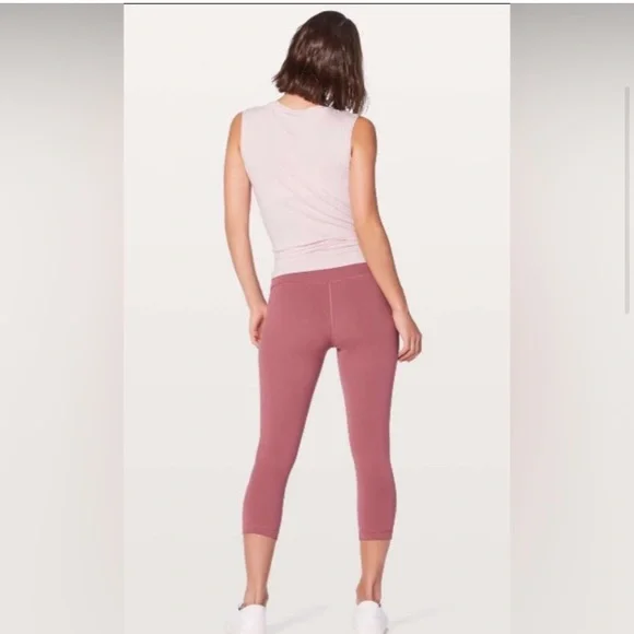 Lululemon Wunder Under crop leggings 21” size 6 - Picture 2 of 6